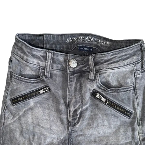 AE American Eagle Eagle outfitters super hi rise jegging Comfort Stretch size 4 - Image 3