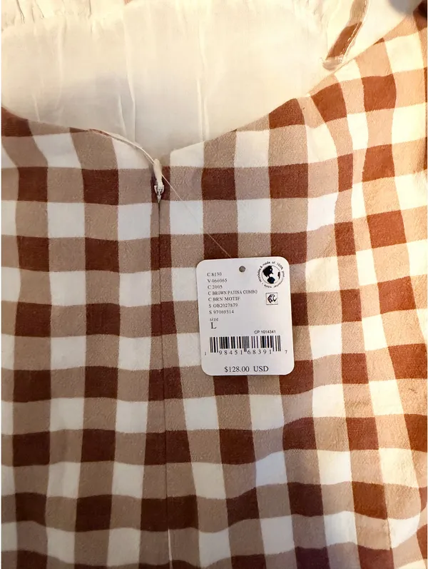 Free People Halter Gingham Mini Dress - Image 3