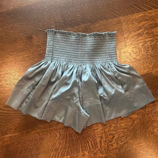 Natural Life Smocked Waist Blue Mini Skirt - Image 2