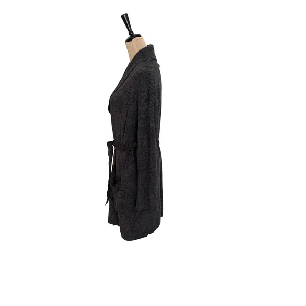 Barefoot Dreams CozyChic Lite Long Cardigan Charcoal brown Robe Style Size 2 - Image 2