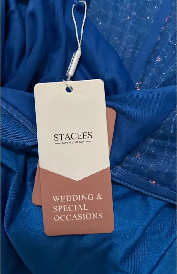Stacees ocean blue Mini Dress Size 8 - Image 10