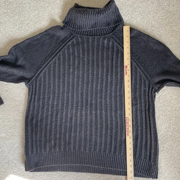 Free People Big City Turtleneck Sweater Boho Ribbed Slouchy Women's Size Small - Image 10