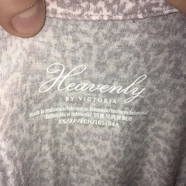 Victoria's Secret Heavenly by super soft button down leopard sleep shirt - Image 3
