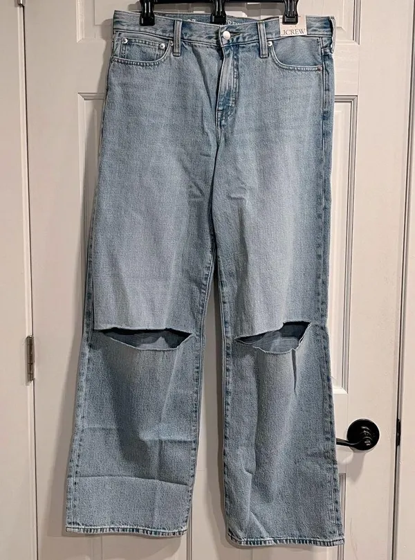 J. Crew ‘84 Low Rise Wide Leg Jeans Size 27 NWT - Image 7