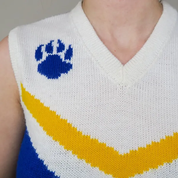 Vintage 70s Varsity Cheerleader Sweater Vest - Image 5