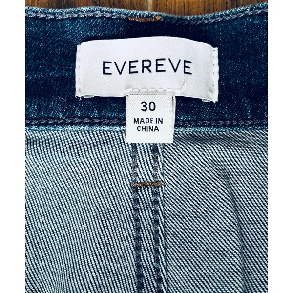 Evereve Wide Leg Jeans Women's 30 Dark Wash Casual Everyday - Image 4