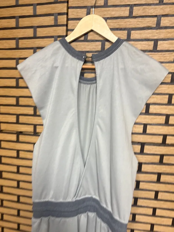 Taupe barrel leg jumpsuit size large Gray - Image 7