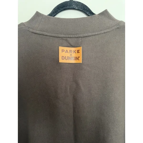 Parke x Dunkin' Varsity Mockneck Dunkin Espresso Size L/XL - Image 4