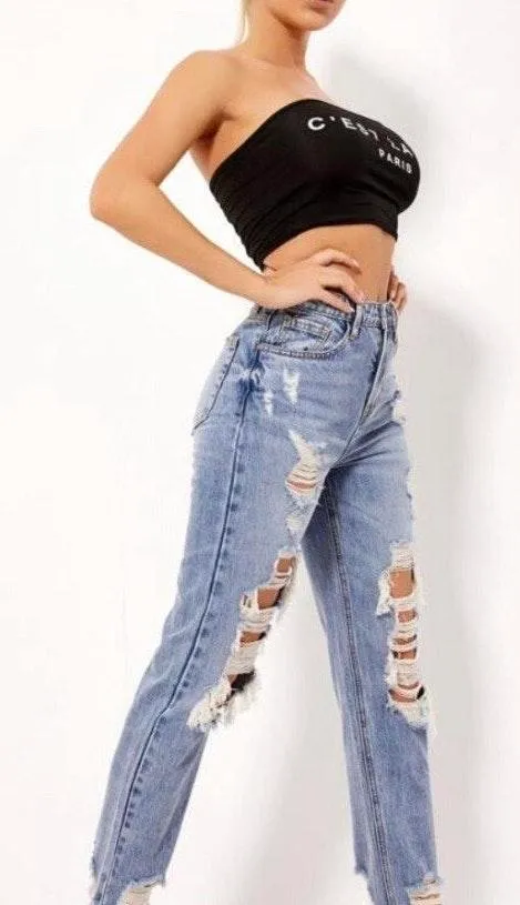 SheIn Ripped Jeans - Image 2