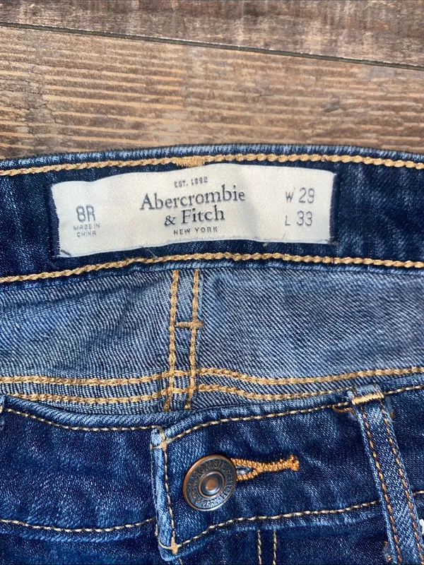 Abercrombie & Fitch Medium Blue Straight-Leg Women’s Jeans - Image 2
