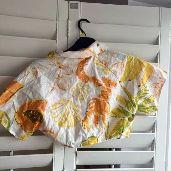 Sabo Skirt Tropical Crop top sz 4 - Image 8