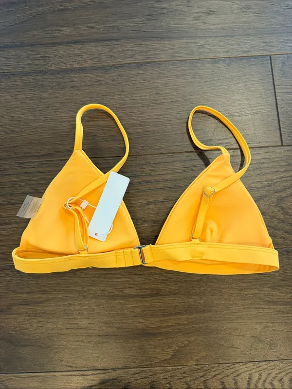 Bright Swimwear Yellow Triangle Bikini Top Size Small NWT - C33-053 - Image 2