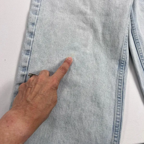 BDG Urban Outfitters High Rise Baggy Jeans Light Wash Wide Leg Denim Size 28 - Image 7