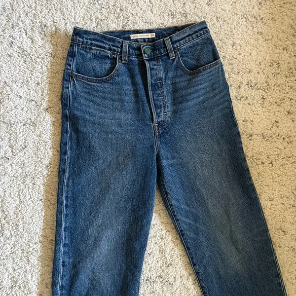 Levi‘s Cinch Ribcage Straight Ankle‎ Jeans Sz 28 in Blue Viral Trend - Image 2
