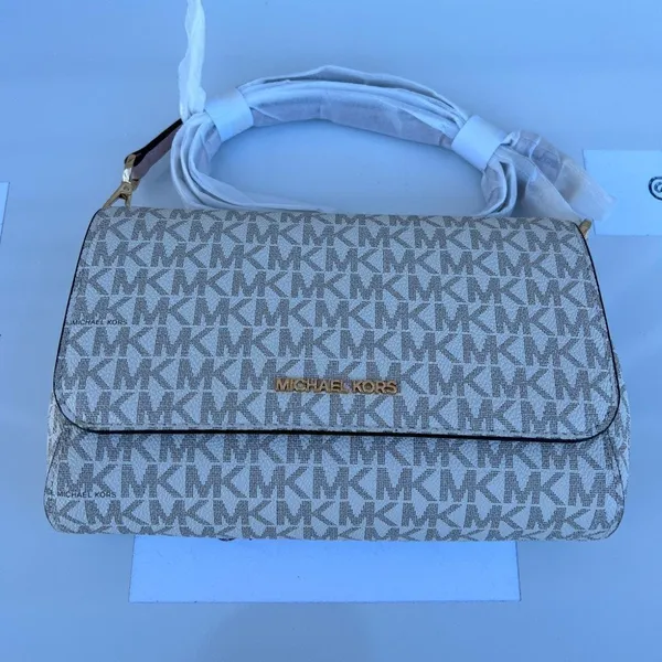 Michael Kors Powder Blush Multi Clutch Crossbody Convertible Purse - Image 5