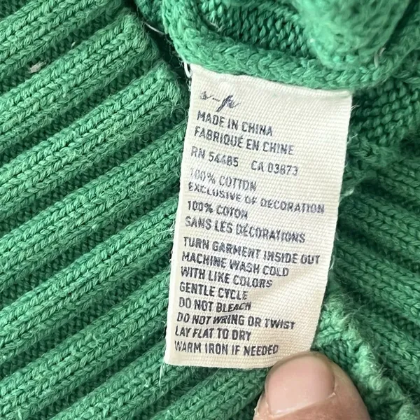 American Eagle Women’s V Neck Cable Knit Sweater S Y2K 2000s Elena Gilbert Bella - Image 4