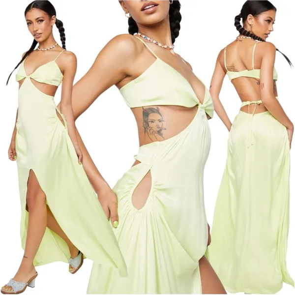 NWT‎ For Love & Lemons Toni Cut Out Maxi Dress Sz Small $297 - Image 4