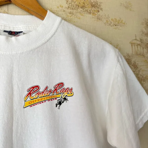 Vintage Y2K I’m Not a Tease Rodeo Rags Outfitters western cowgirl tee S - Image 4