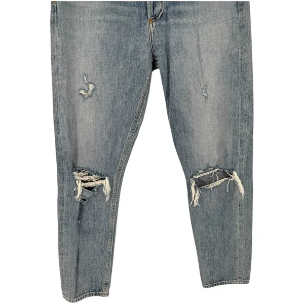 AGOLDE Women's Jamie High Rise Classic Jeans Resolution Wash Size‎ 26 Distressed - Image 9