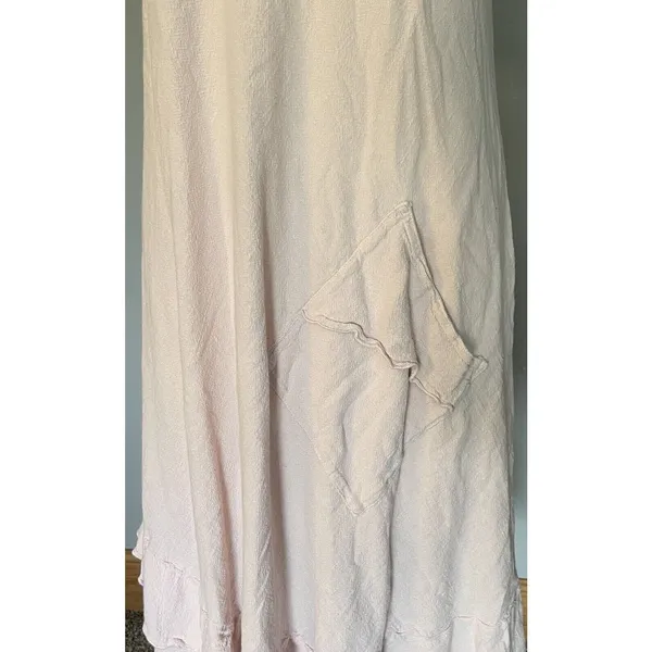 Oh My Gauze Dress‎ Women’s Sz 1 (S-M) Light Pink Flowy Short Sleeve Slit Sleeve - Image 10