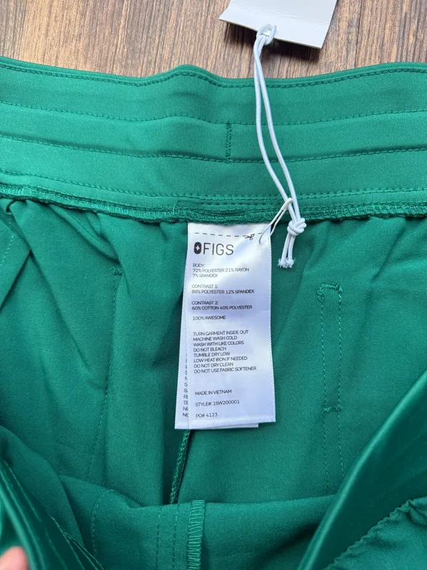 NWT FIGS Women’s Hunter Green Zamora 2.0 Jogger Scrub Pants - Size 4XL Petite - Image 4