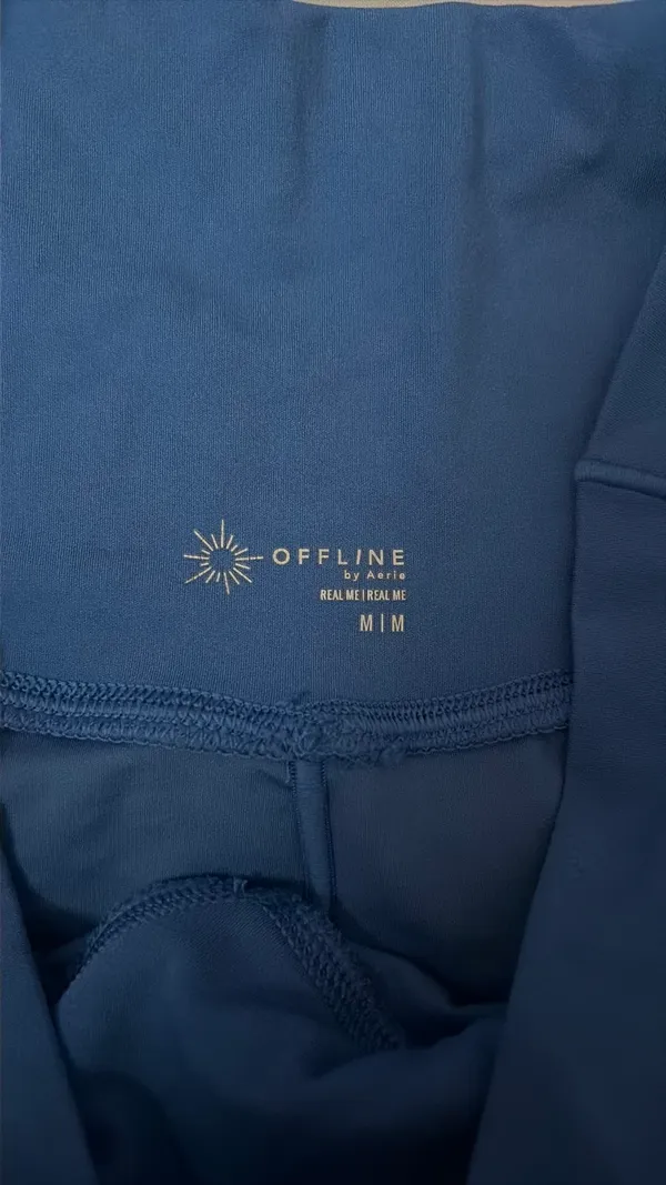 OFFLINE by Aerie Flowy Crossover Shorts in Blue - Image 2