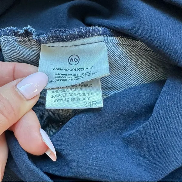 AG Adriano Goldschmied Maternity Baby Stretch Comfort Solid Wash Jeans Size 24 - Image 2