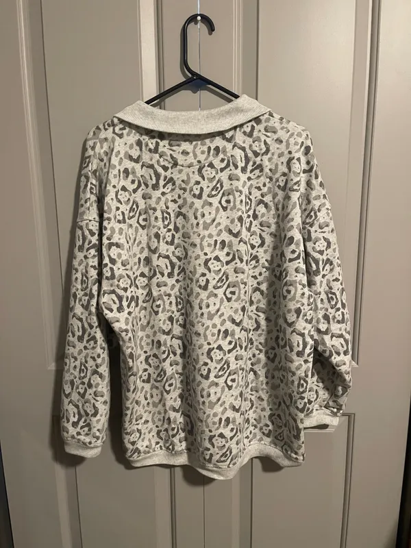 Oversized Half Zip Pullover - Image 2