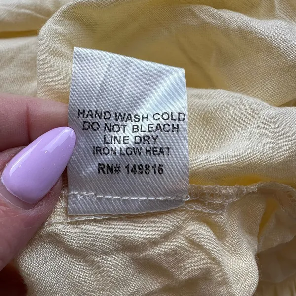 FORE Yellow tiered maxi dress flowy summer dress adjustable straps Size Small - Image 13