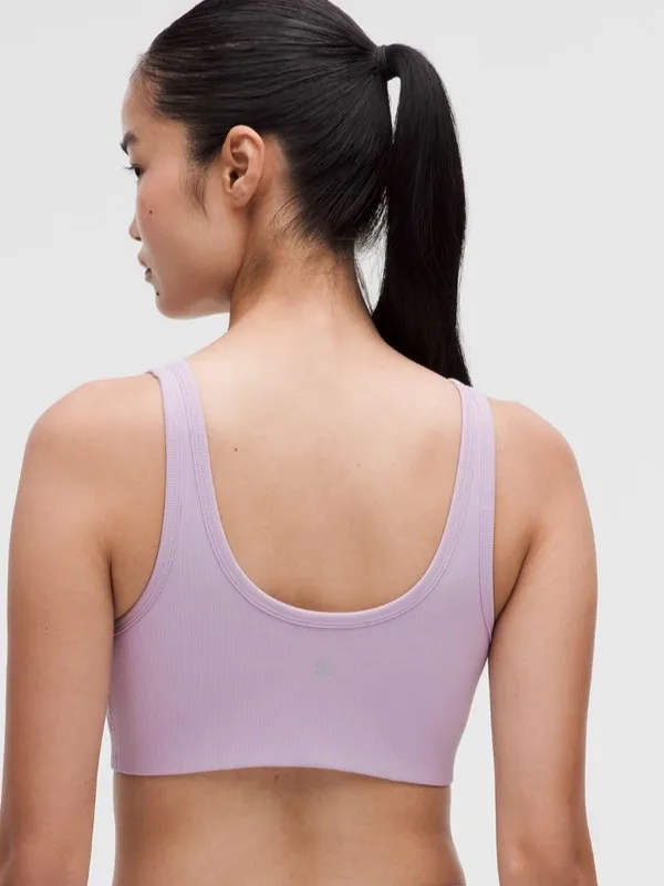 Lululemon Nulu Ribbed Scoop Sports Bra B/C in Lilac Play - Image 2