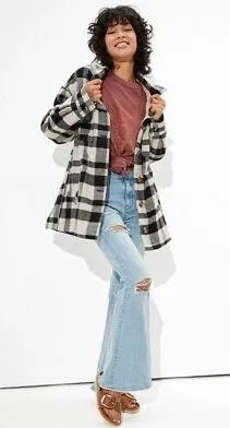 American Eagle Sherpa Lined Jacket - Image 2