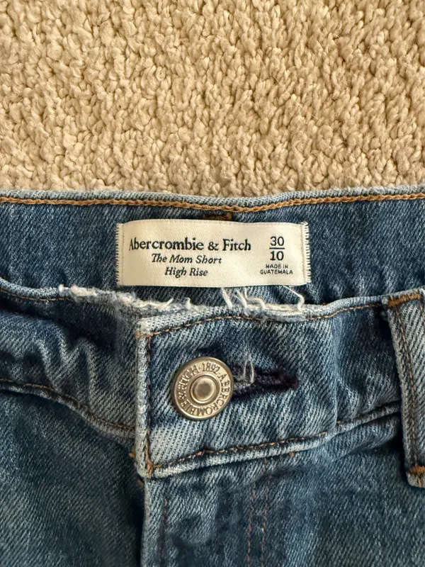 Abercrombie High-Rise Jean Shorts - Image 2