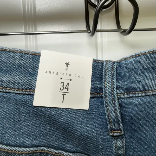American Tall Women High Waisted Stretch Denim Shorts Normcore Coastal Casual - Image 11