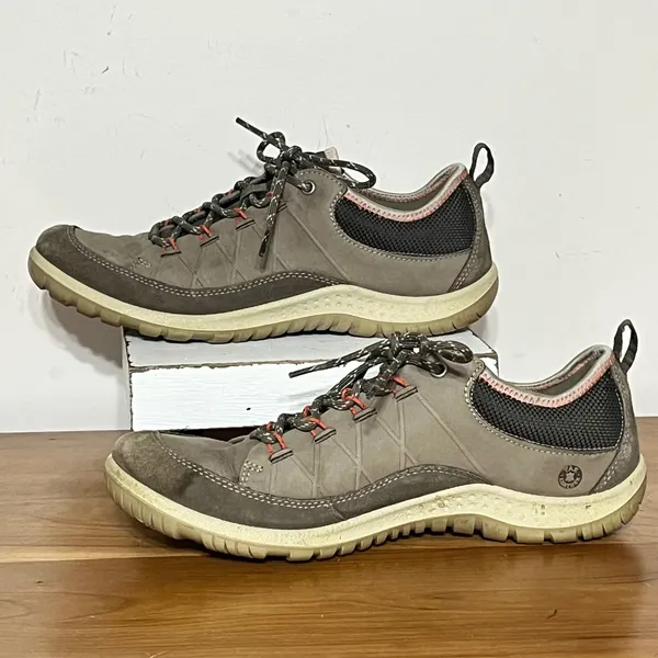 ECCO Receptor Lite‎ Yak Leather Hiking Shoes Taupe Brown Sneakers Womens 39 - Image 2