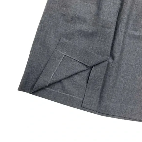 Theory Gray Career Skirt High Waist Pencil‎ Skirt Business Office Wear Sz 8-flaw - Image 3