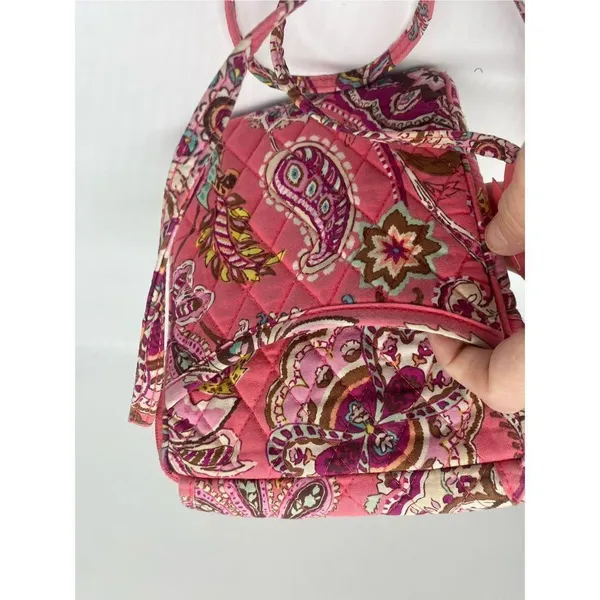 Vera Bradley pink floral and paidlsely hipster crossbody bag - Image 7