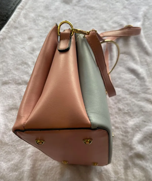 Women’s New Without Tags Pink And Blue Purse - Image 3
