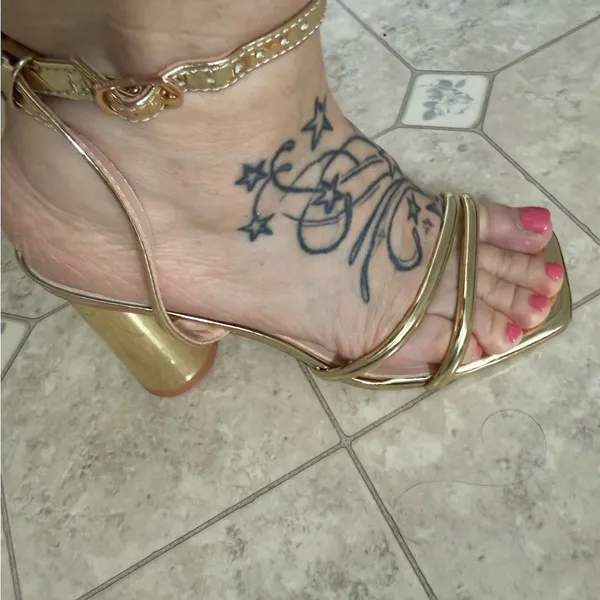 Ribongz Strappy Gold Formal Prom Wedding Shoes - Image 13
