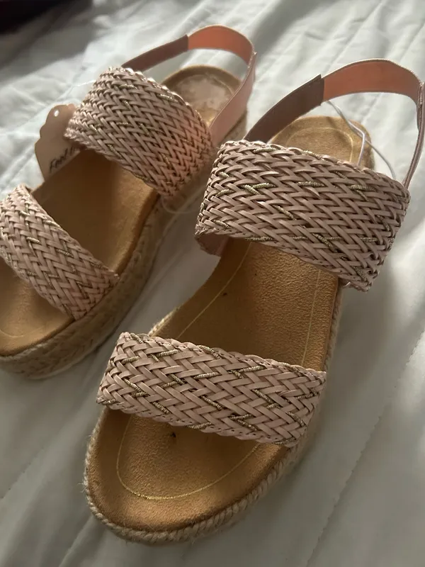 Me Too Straw platform sandals - Image 5