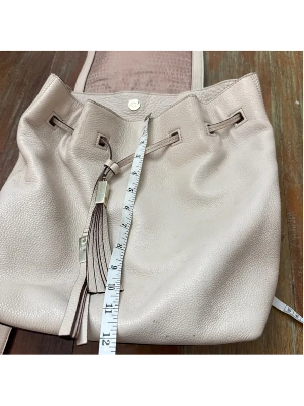 Kate Spade Beige Leather Backpack Purse - Image 10