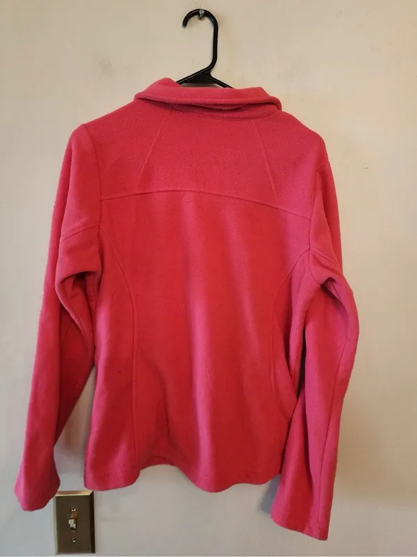 Columbia Women's Size medium Pink Fleece Jacket - Image 2