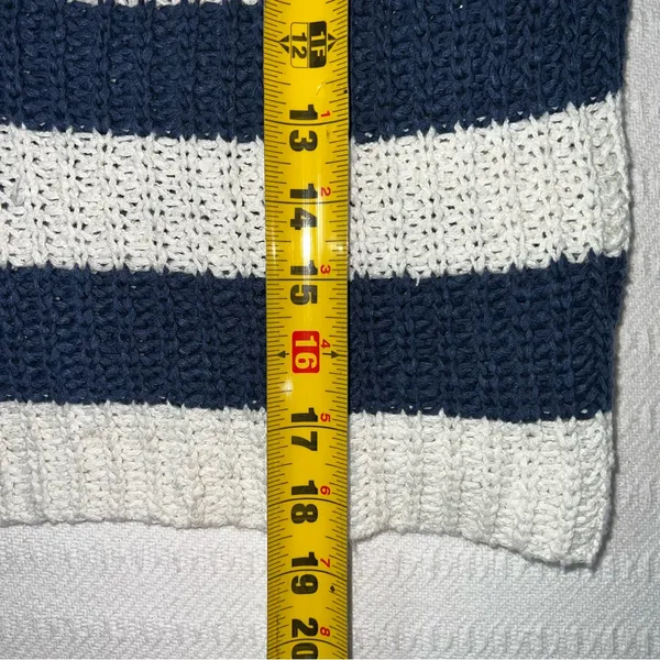 Anthropologie Pilcro Striped Henley Pullover Sweatshirt Women’s S Oversized - Image 10