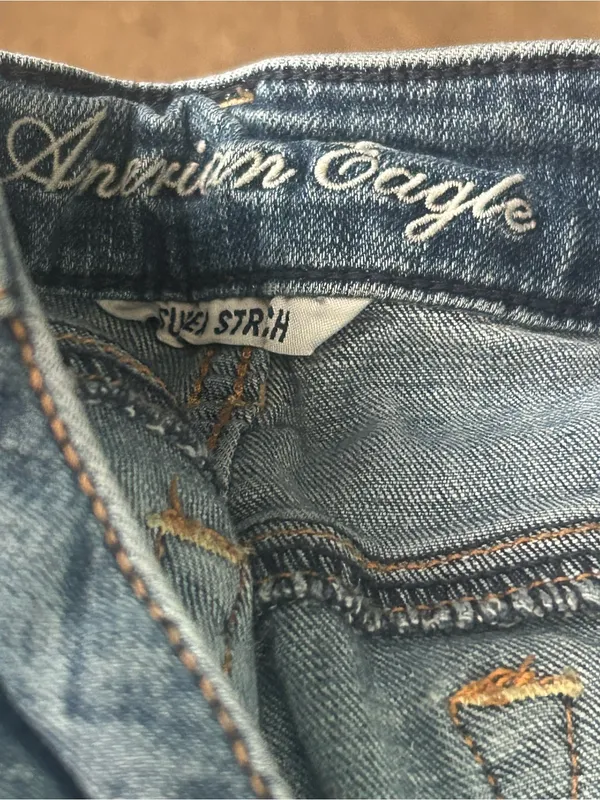 American Eagle Y2K skinny kick stretch low rise bootcut denim jeans woman’s 2 - Image 3