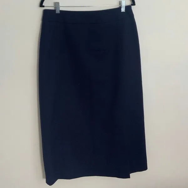 Pendleton‎ Virgin Wool Navy Midi Skirt size 8 - Image 7