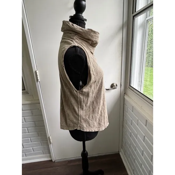 We The Free Free People Cowl Neck Sleeveless Top Small boho‎ minimalist Layered - Image 3