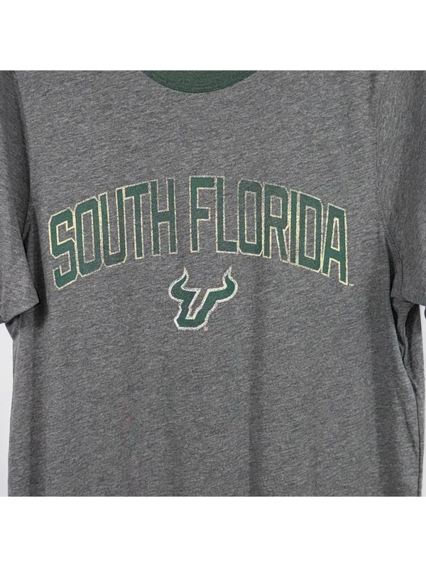 Rivalry Threads 91 South Florida Bulls Ringer Graphic T-Shirt Size Small - Image 2
