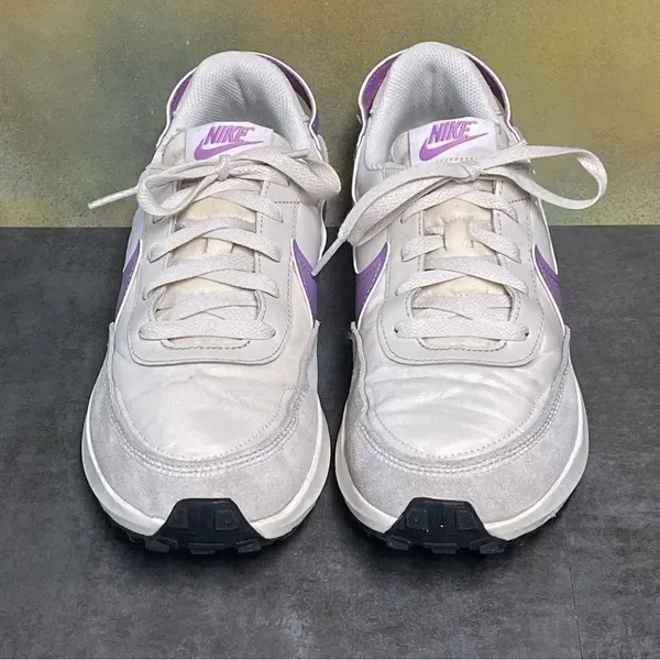 Nike Waffle Debut Women's Sail White/Lilac Retro Style Sneakers Sz 10 - Image 4