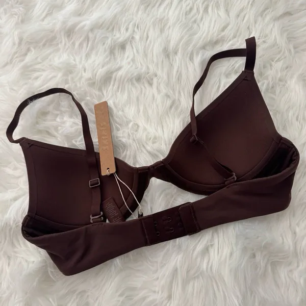 Skims Fits Everybody Scoop Plunge Bra Cocoa Size 32B - Image 6
