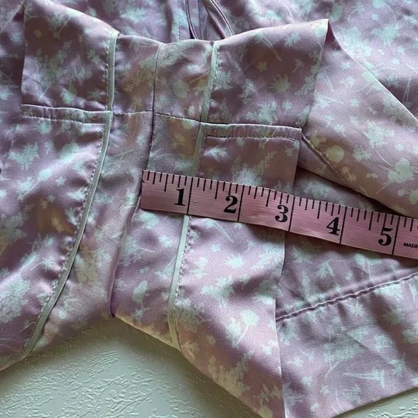 Victoria’s Secret Pink Satin Sleep Shorts Small Star Print Pajama Lounge - Image 6
