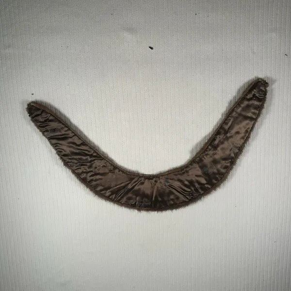Vintage Brown Fur Stole Shawl Wrap Scarf Satin Lined Formal - Image 7